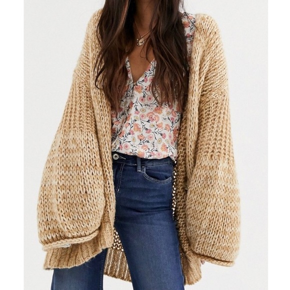 Free People Sweaters - Free People Home Town Cardigan in Woods Combo NWT